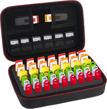 BOVKE Flash Drive Case SD Card Holder 48 Slots USB Storage Case Thumb Drive Memo