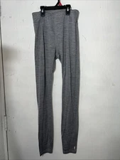 SMARTWOOL Merino 150 Baselayer Pants Women M Gray  Pull On Cozy Thermal Outdoor