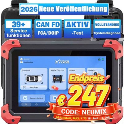 2026 XTOOL D7 Profi KFZ OBD2 Diagnosegerät Scanner ALLE System ECU Codierung Neu
