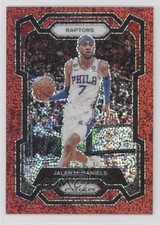 2023-24 Panini Prizm Red Sparkle Prizm Jalen McDaniels #291 18ms