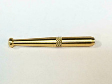 ONE REAL BRASS METAL ONE HITTER PIPE DUGOUT BAT 3" MADE IN USA !! TOBACCO