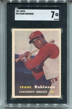 1957 Topps Frank Robinson Rookie Card SGC 7 Nr MINT Graded Baseball #35