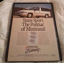 Trans Sport Pontiac Framed Print Ad 1990 8.5x11