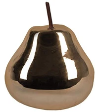 Urban Trend Ceramic Bronze Pear Figurine – Decorative Centerpiece for Home