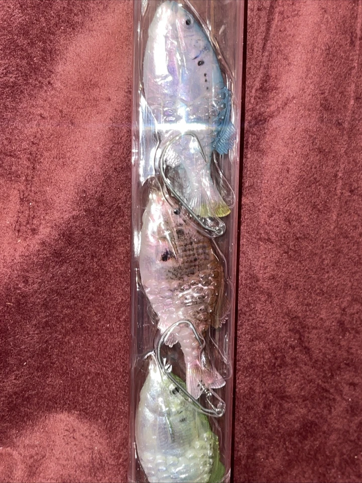 Berkley Saltwater Gilly lure gift set 3 Soft lures, 2 hooks Large Swimmer Fusion - Image 2 of 4