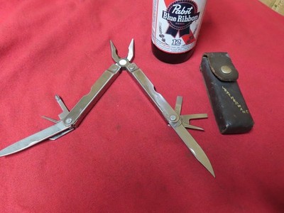 Vtg Leatherman PST Multi Tool,Pre-1992,Case,file,Longnose,USA~GD+ LM3.26.26