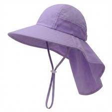 Toddler Sun Hat Kids Bucket Hat UPF 50 Wide Brim Neck Flap - Adjustable Baby...