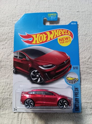 Hot Wheels Tesla Model X Red 2017 Factory Fresh 9/10 NIP