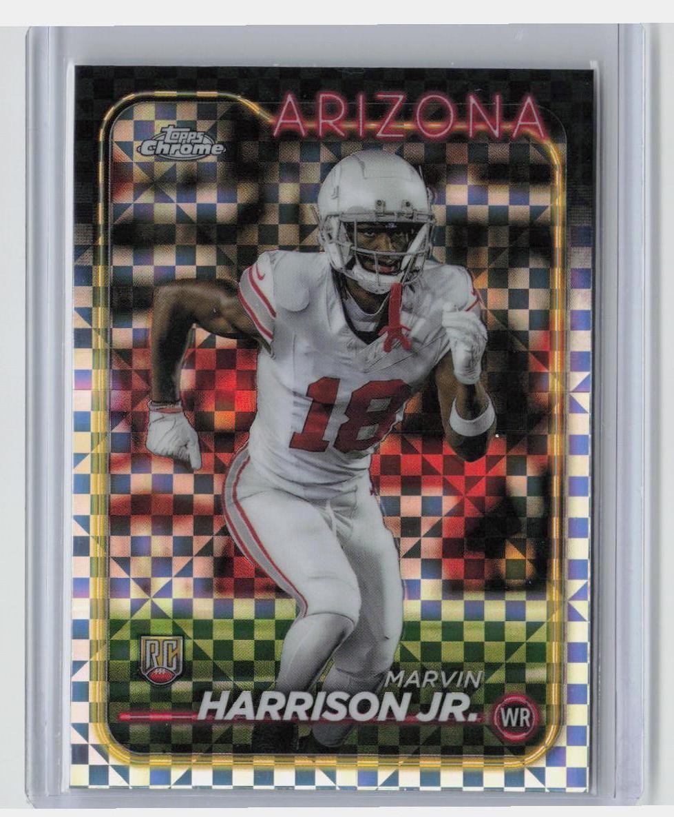 2024 Topps Chrome #204 Marvin Harrison Jr. X-Fractor