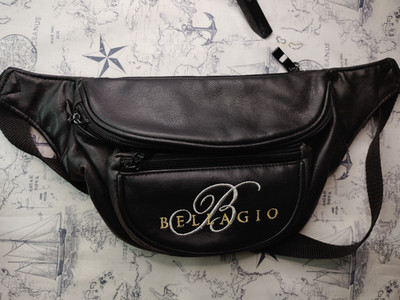 Vintage Bellagio Hotel Casino Las Vegas NV Embroidered Fanny Pack Bag