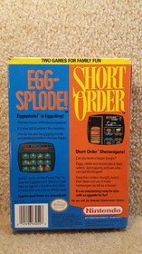 Vintage 1989 Nintendo NES Empty Video Game Box Short Order Egg Splode