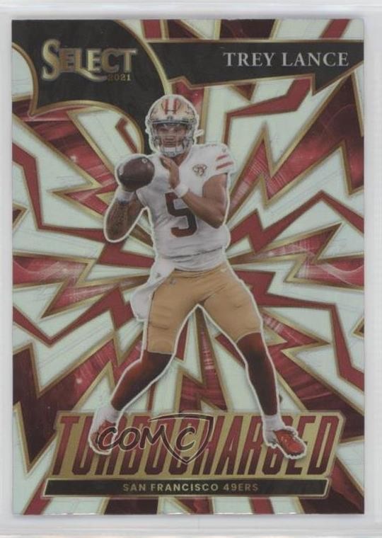 2021 Panini Select Turbocharged Silver Prizm Trey Lance #TUR-3 Rookie RC 11ds