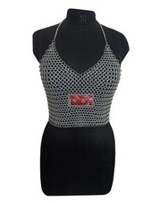 Handmade Chainmail Top Aluminum Butted Ring Medieval Renaissance Faire Costume