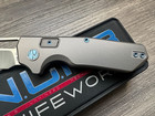 N.U.M.B. Knifeworks N1 Cornerstone Titanium Handle S90V Satin Frame Lock — photo 3
