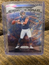 2024 Panini Silver Prizm -Fireworks-Silver Prizm #25 Caleb Williams Rookie RC