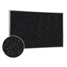 Pemberly Row 3' x 4' Rubber Bulletin Board with Aluminum Frame in Speckled Tan