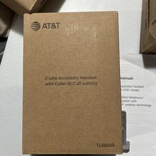 AT T Tlb6009 Dect 6.0 Handset Cordless Phone Answering system with Machine Silve