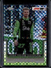 2025 Topps Chrome F1 Nico Hulkenberg Blue Checker Refractor F1 On The Move #/150