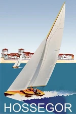 Affiche Poster Landes Béarn Pays Basque Aquitaine Pyrénées Hossegor