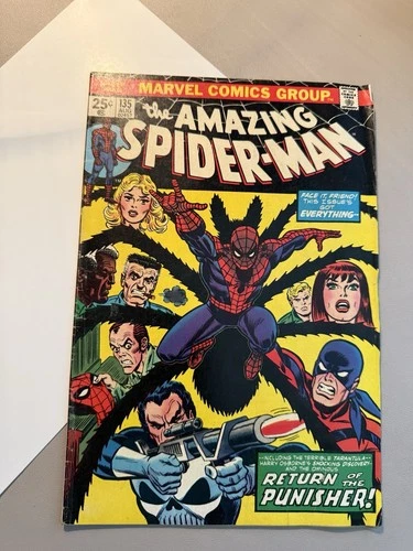 Amazing Spider-Man 135.  1974. 2nd Full Appearance Of Punisher. 4.0 VG