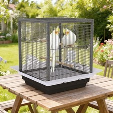 Large Metal Bird Cage for Budgie Parakeet Canary Cockatiel Finch Lovebird
