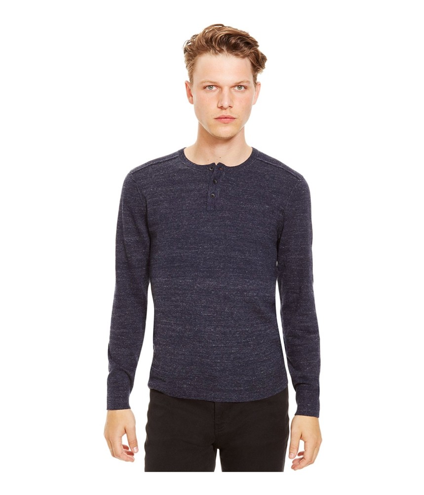 Мужской пуловер-джемпер Kenneth Cole с отделкой под мрамор синий XX-Large 5390₽