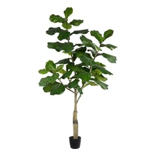 Vickerman 6' Artificial Green Potted Fiddle Tree.