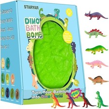 Bath Bombs for Kids with Surprise Dinosaur Toys Inside, XXXL Dinosaur Bath Bo...