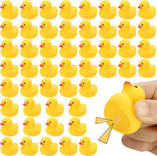 Rubber Duck Bath Toys , 50Pack Mini Rubber Ducks Bulk Float Duck Baby Bath Toy,