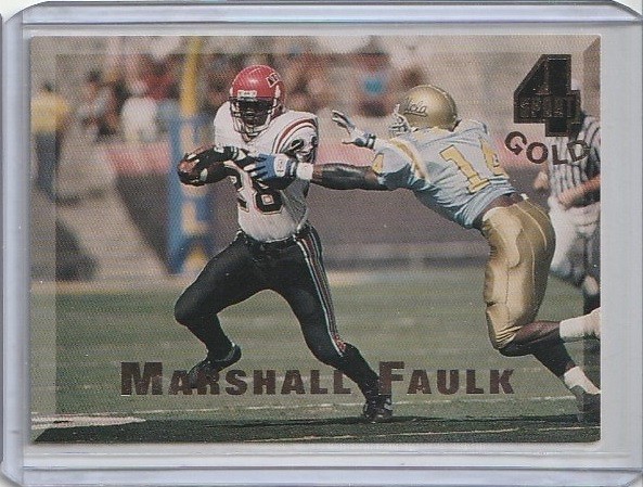 1994 Classic Four Sport Gold Rookie #52 Marshall Faulk Indianapolis Colts