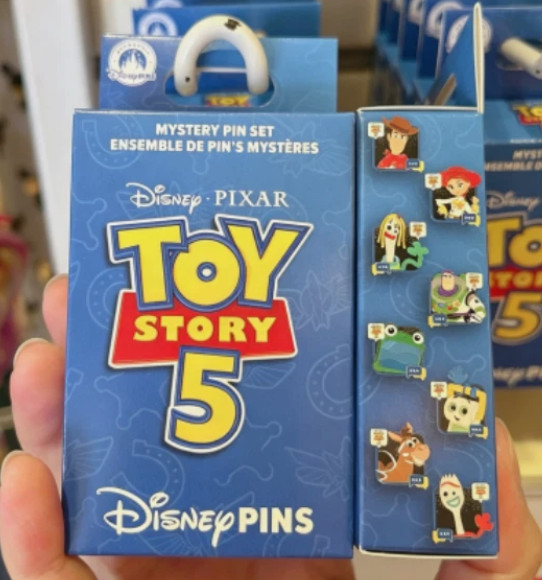 Authentic Hong Kong Disneyland 2026 Toy Story 5 Mystery Pin 2pcs 1 Sealed box