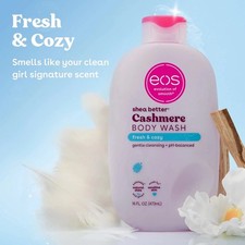 Eos Shea Better Cashmere Hydrating Body Wash Fresh & Cozy 16 fl oz pH Balanced