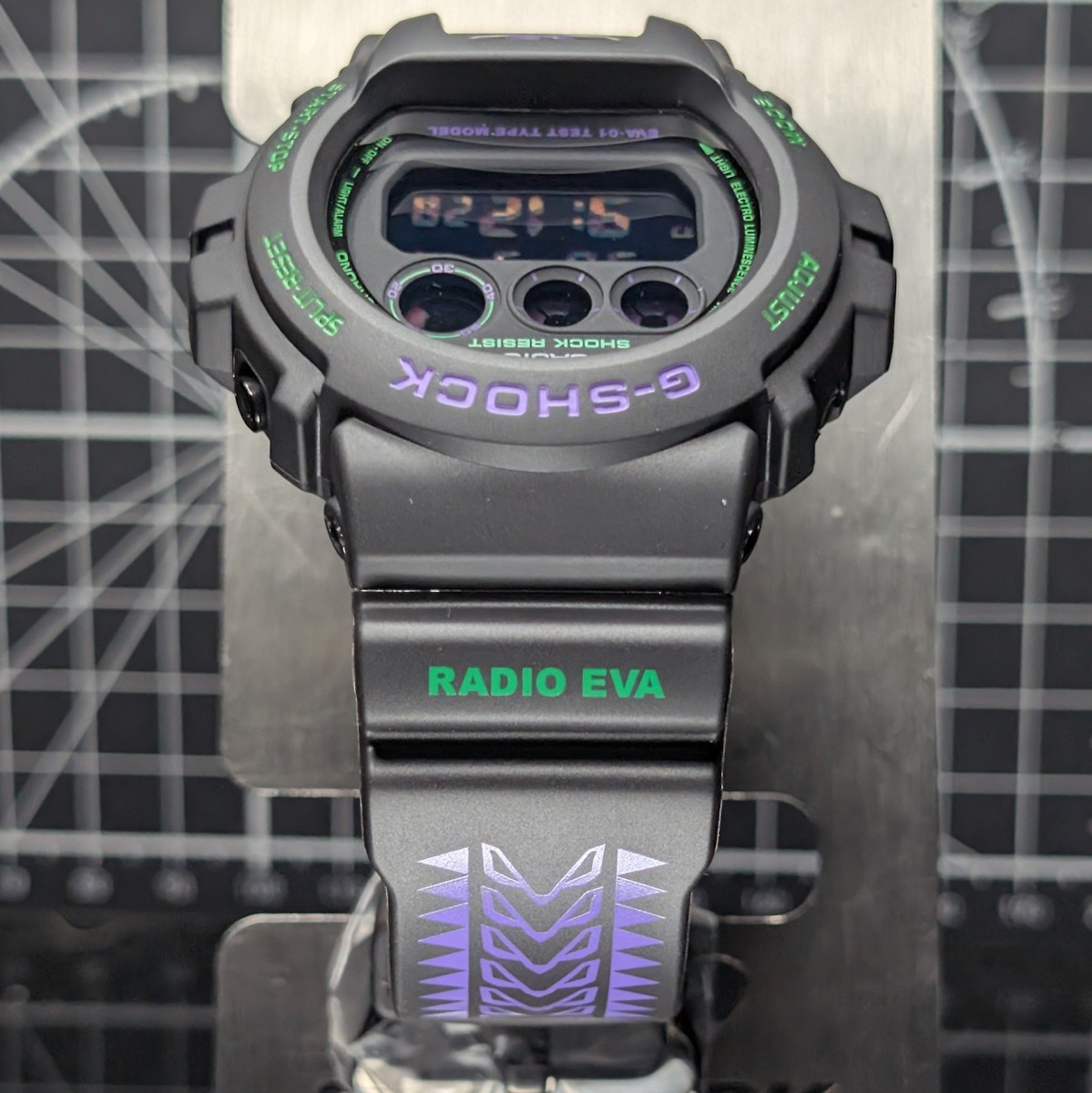Casio G-Shock EVA-01 DW-6900 Evangelion Collab Radio Eva Limited