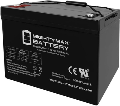 #ad Mighty Max ML100 12 12 Volt 100 AH Internal Thread INT Terminal Rechargeable $119.00