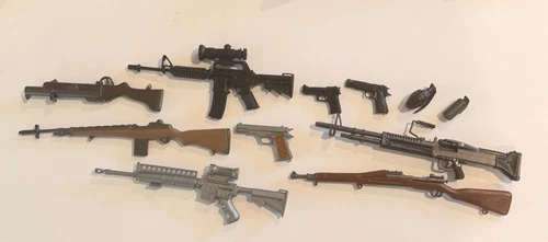 Vintage Lot of 11 GI Joe Accessories Miscellaneous Guns