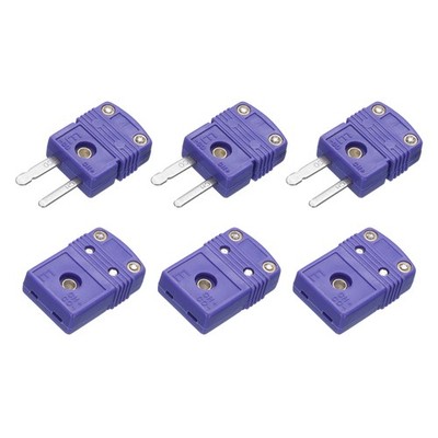 Mini E Typ Thermoelement Draht Steckverbinder Männlich Weiblich 220°C428°F 3 Set