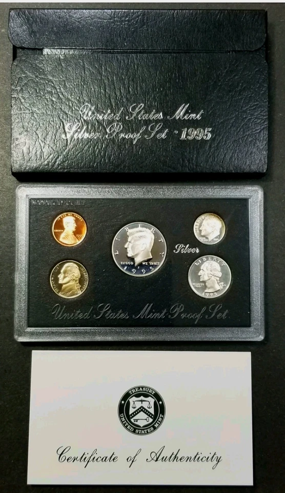 1993- 1996 90% Silver Proof Set U.S. Mint Original Government Packaging OGP COA - Image 4 of 4