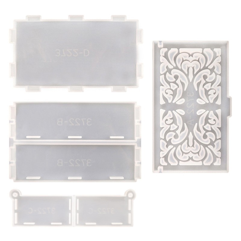 Epoxy Resin Jewelry Storage Box Silicone Mold DIY Craft Organizer Case