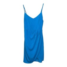 Zalalus Blue Spaghetti Strap Dress Women’s Small