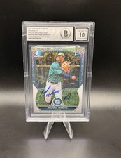 Michael Arroyo Signed 2023 1st Bowman Chrome Speckle Refractor /299 BAS 10 Auto