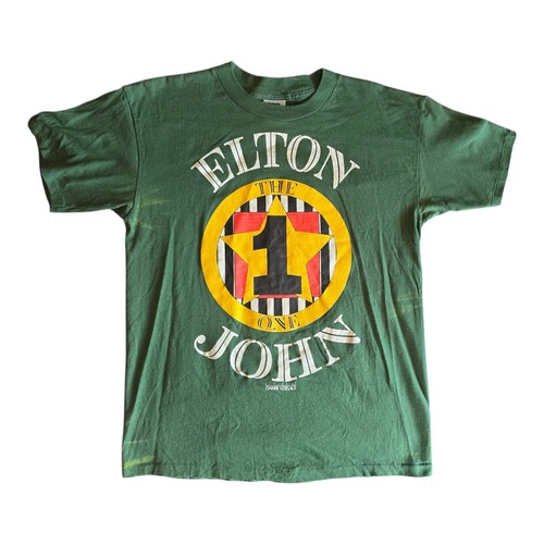 Versace, Vtg Elton John The One T Shirt L Gianni Versace Single Stitch