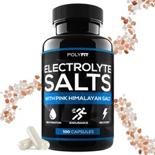 Electrolyte Salts - 100 Salt Pills - NSF Certified - Electrolytes Replacement Sa