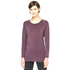 LULULEMON "CINCH ARCTIC" PLUM DEEP STRETCH LONG SLEEVE TOP SIZE 12 