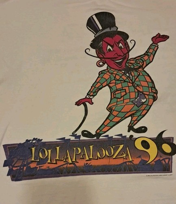 #ad #ad Original 1996 Lollapalooza Tour T Shirt XL Red Devil Double Sided. Made In USA $124.99