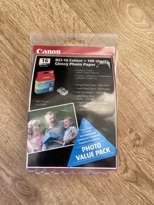 Canon BCI Colour und Glossy Fotopapier 16 Farben 100 Blatt