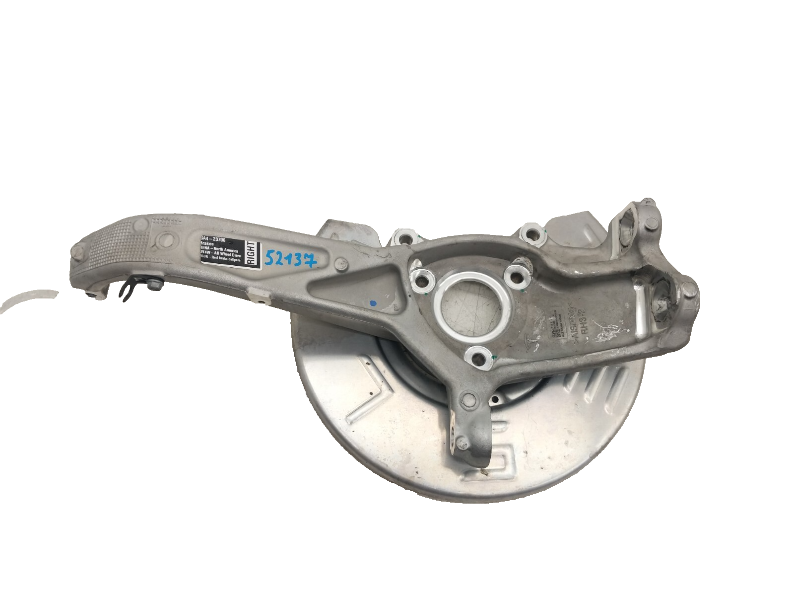 ⭕17-23 Model 3 Front Right AWD Spindle Knuckle w/ Brake Dust Shield 1044316-00-E