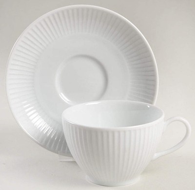 Pillivuyt Plisse Breakfast Cup & Saucer 6994532