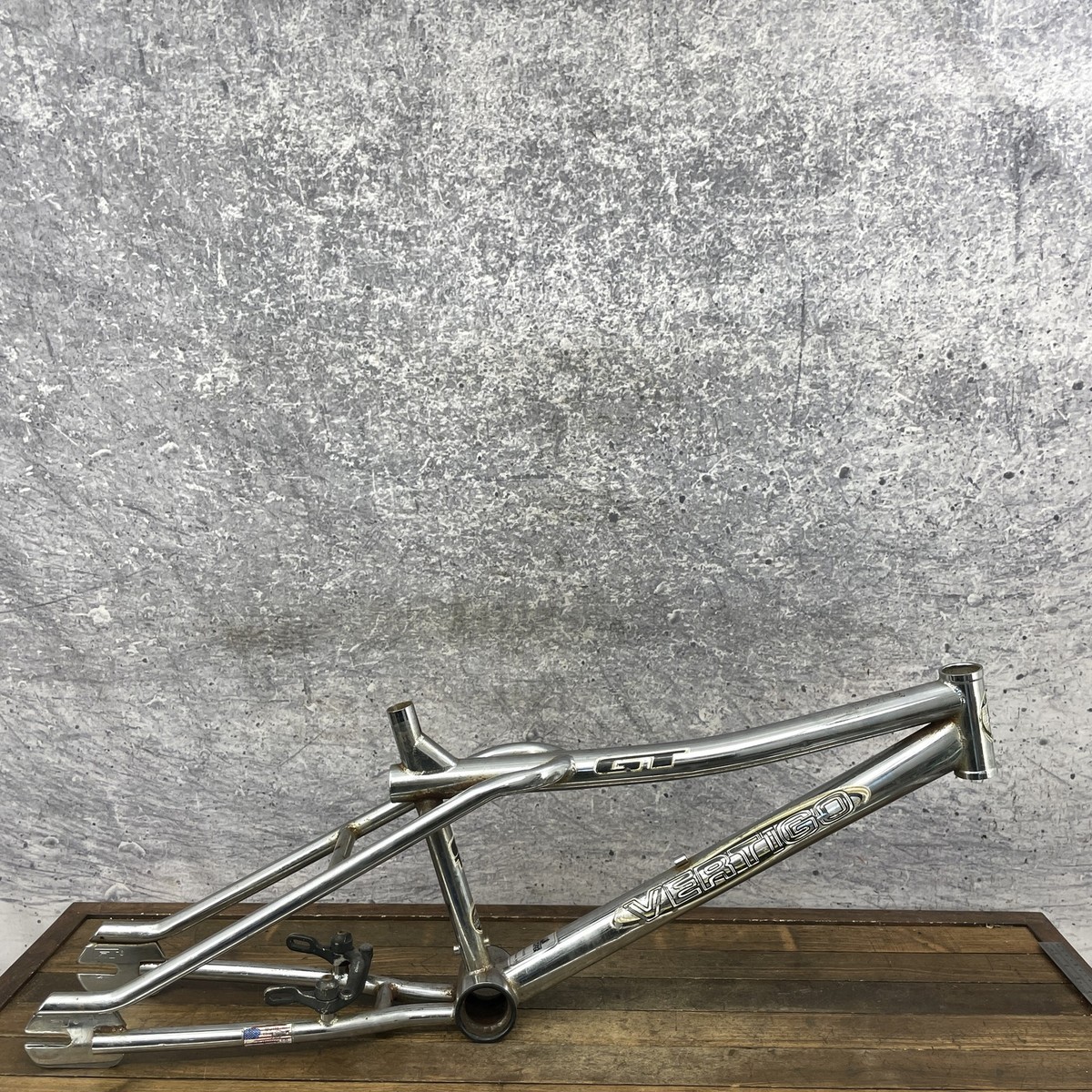GT BMX フレームアンダーガード　オールドスクール　レア Vintage GT Vertigo BMX Frame 1990s Chrome 20in Chromoly Mid School