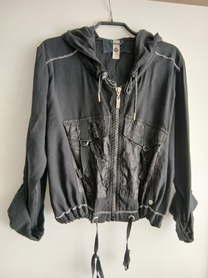 TREDY Jacke Bluson Gr. 1 schwarz weit geschnitten