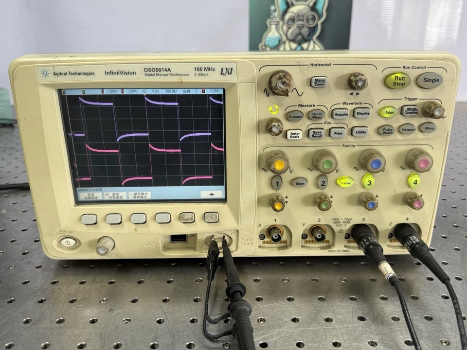 Agilent DSO5014A 100MHz 4CH Digital Storage Oscilloscope Tested As-Is Works 02 - Image 4 of 4